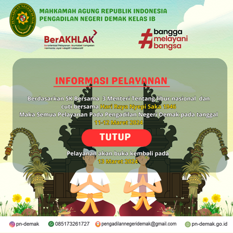 informasi cuti bersama hari raya nyepi